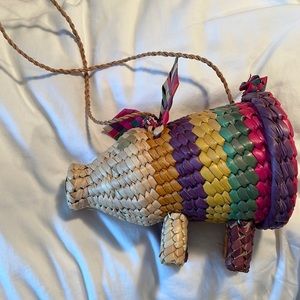 Rainbow Pig Purse